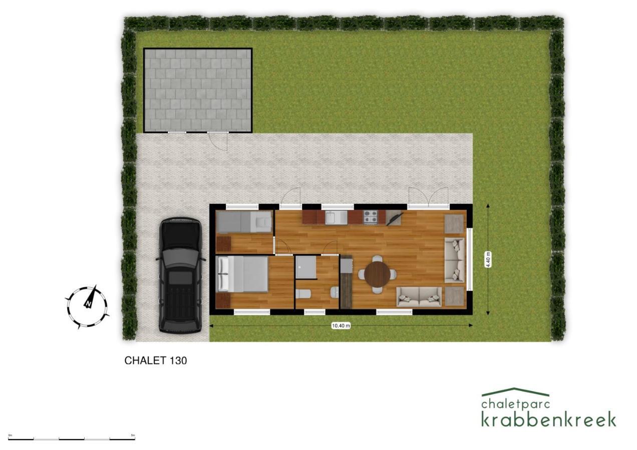 Chaletparc Krabbenkreek Zeeland - Chalet 130 Sint-Annaland Exterior foto